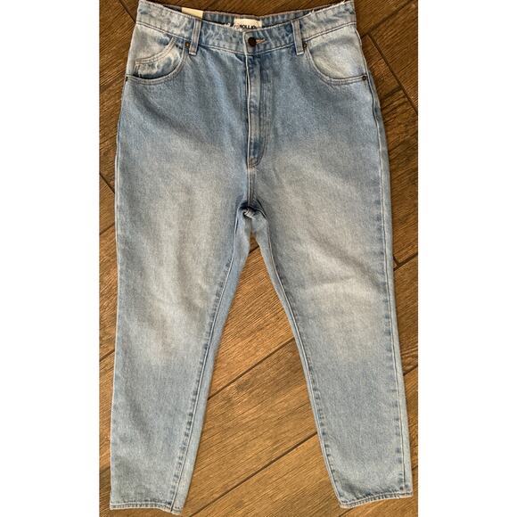 ROLLA'S Duster High Rise Slim Straight Jeans In Old Stone Size 31 - Picture 14 of 15